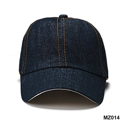 Yili denim seitsme paneeli pesapalli kork reguleeritava rihmaga