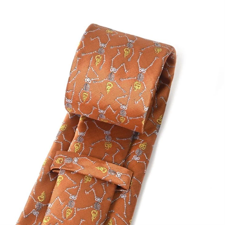 YiLi Day Of The Dead Skull Pattern Tie Collection